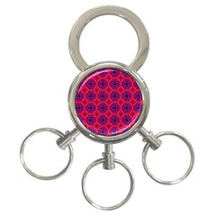 Retro Abstract Boho Unique 3-ring Key Chains by Simbadda