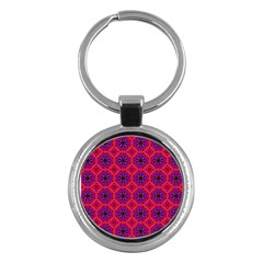 Retro Abstract Boho Unique Key Chains (round)  by Simbadda