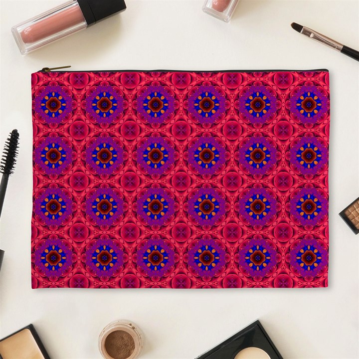 Retro Abstract Boho Unique Cosmetic Bag (XL)