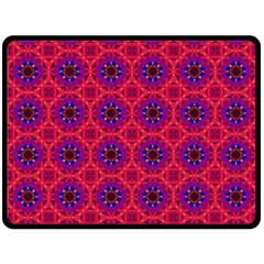 Retro Abstract Boho Unique Fleece Blanket (large) 