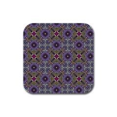 Vintage Abstract Unique Original Rubber Square Coaster (4 Pack)  by Simbadda