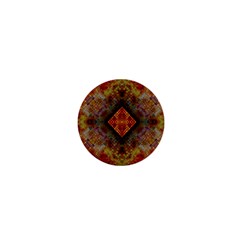 Autumn Kaleidoscope Art Pattern 1  Mini Buttons