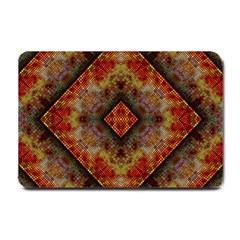 Autumn Kaleidoscope Art Pattern Small Doormat 