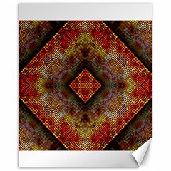 Autumn Kaleidoscope Art Pattern Canvas 11  x 14 