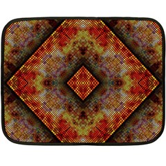 Autumn Kaleidoscope Art Pattern Double Sided Fleece Blanket (Mini) 