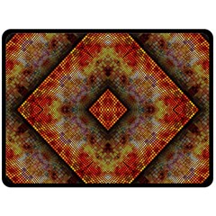 Autumn Kaleidoscope Art Pattern Fleece Blanket (Large) 