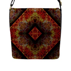 Autumn Kaleidoscope Art Pattern Flap Closure Messenger Bag (L)