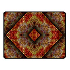 Autumn Kaleidoscope Art Pattern Double Sided Fleece Blanket (Small) 