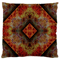 Autumn Kaleidoscope Art Pattern Large Flano Cushion Case (One Side)