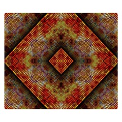 Autumn Kaleidoscope Art Pattern Double Sided Flano Blanket (Small) 