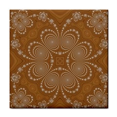 Fractal Pattern Decoration Abstract Tile Coasters