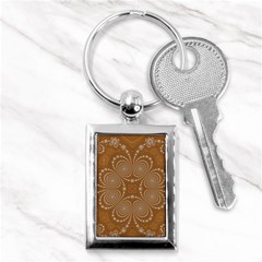 Fractal Pattern Decoration Abstract Key Chains (rectangle)  by Simbadda