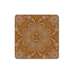 Fractal Pattern Decoration Abstract Square Magnet by Simbadda