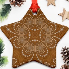 Fractal Pattern Decoration Abstract Star Ornament (two Sides) by Simbadda