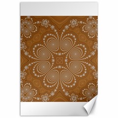 Fractal Pattern Decoration Abstract Canvas 12  X 18  by Simbadda