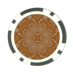 Fractal Pattern Decoration Abstract Poker Chip Card Guard (10 Pack) by Simbadda