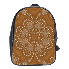 Fractal Pattern Decoration Abstract School Bag (large)