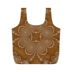 Fractal Pattern Decoration Abstract Full Print Recycle Bag (m) by Simbadda