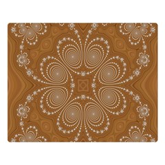 Fractal Pattern Decoration Abstract Double Sided Flano Blanket (large)  by Simbadda