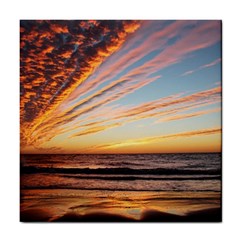 Sunset Beach Ocean Scenic Tile Coasters