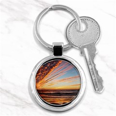 Sunset Beach Ocean Scenic Key Chains (round)  by Simbadda