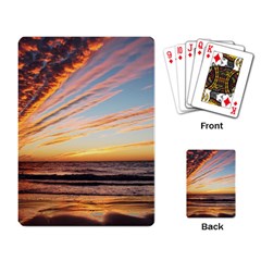 Sunset Beach Ocean Scenic Playing Cards Single Design