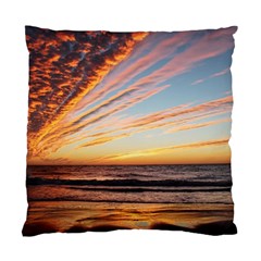 Sunset Beach Ocean Scenic Standard Cushion Case (one Side) by Simbadda