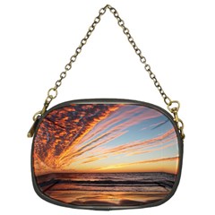 Sunset Beach Ocean Scenic Chain Purse (two Sides) by Simbadda