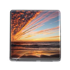 Sunset Beach Ocean Scenic Memory Card Reader (square 5 Slot) by Simbadda