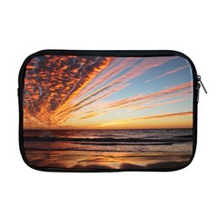 Sunset Beach Ocean Scenic Apple Macbook Pro 17  Zipper Case by Simbadda