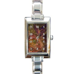 Abstract Colorful Art Design Rectangle Italian Charm Watch by Simbadda