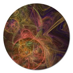 Abstract Colorful Art Design Magnet 5  (round) by Simbadda