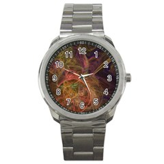 Abstract Colorful Art Design Sport Metal Watch by Simbadda