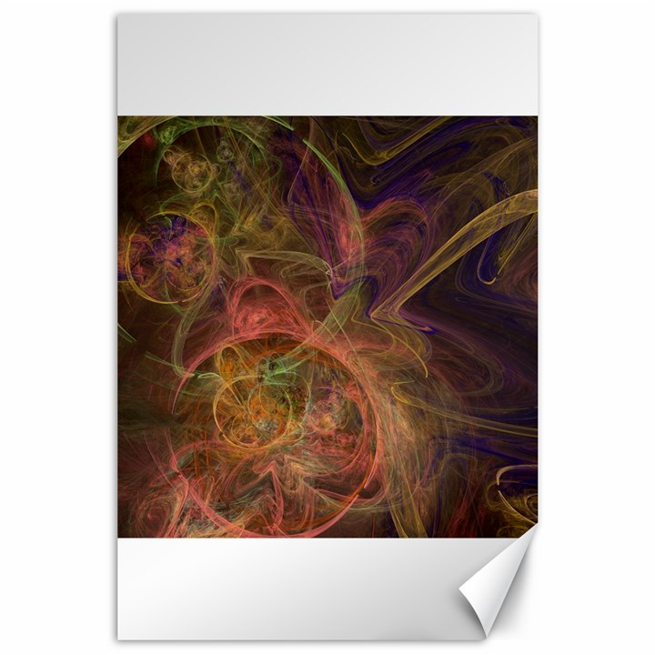 Abstract Colorful Art Design Canvas 24  x 36 