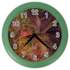 Abstract Colorful Art Design Color Wall Clock by Simbadda