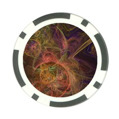 Abstract Colorful Art Design Poker Chip Card Guard by Simbadda