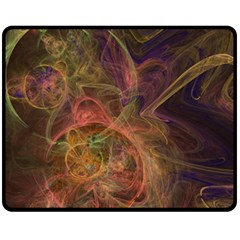 Abstract Colorful Art Design Fleece Blanket (medium)  by Simbadda