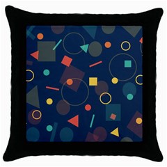 Background Backdrop Geometric Throw Pillow Case (black) by Celenk