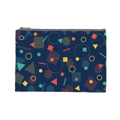 Background Backdrop Geometric Cosmetic Bag (large) by Celenk