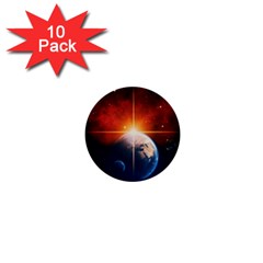 Earth Globe Planet Space Universe 1  Mini Buttons (10 Pack)  by Celenk