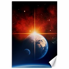 Earth Globe Planet Space Universe Canvas 12  X 18  by Celenk