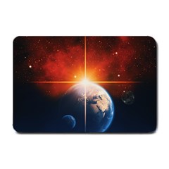 Earth Globe Planet Space Universe Small Doormat  by Celenk