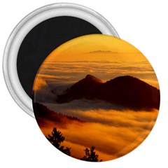 Fog Clouds Sea Of Fog Mountain 3  Magnets by Celenk