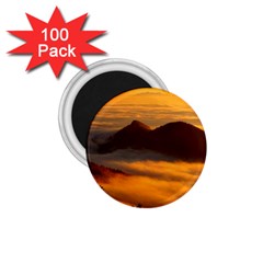 Fog Clouds Sea Of Fog Mountain 1 75  Magnets (100 Pack)  by Celenk