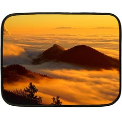 Fog Clouds Sea Of Fog Mountain Double Sided Fleece Blanket (mini)  by Celenk