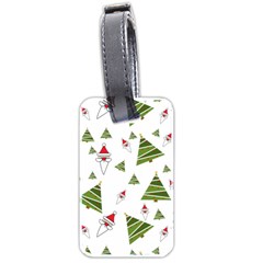 Christmas Santa Claus Decoration Luggage Tags (two Sides) by Celenk