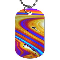 Soap Bubble Color Colorful Dog Tag (one Side) by Celenk