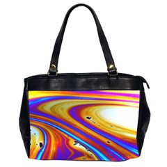 Soap Bubble Color Colorful Oversize Office Handbag (2 Sides) by Celenk