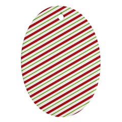 Stripes Striped Design Pattern Oval Ornament (two Sides) by Celenk