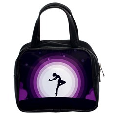 Woman Moon Fantasy Composing Night Classic Handbag (two Sides) by Celenk